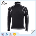 Polyester Nylon Stand Collar Running Wear with Half Zipper